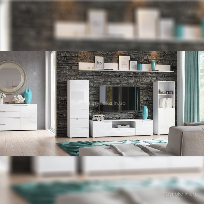 Витрина 1д Selene 25 цвет белый Витрина 1д Selene 25 цвет белый