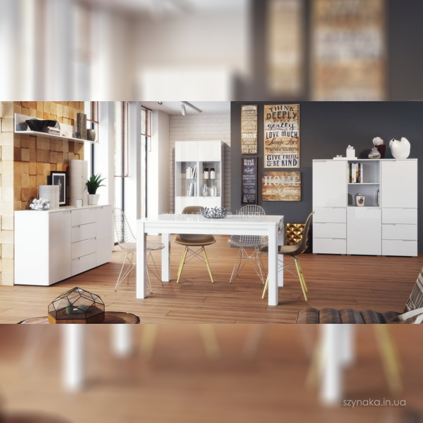 Витрина 1д Selene 25 цвет белый Витрина 1д Selene 25 цвет белый